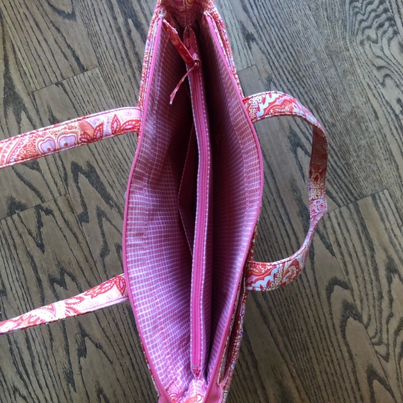 Vera Bradley Bags Vera Bradley Pink Sorbet Zip Top Tote With